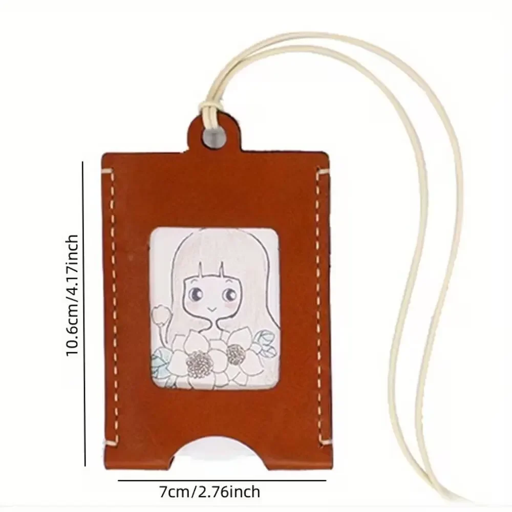 Acrylic Leather Template Luggage Tag or ID Badge 1pc Set Pre-Drilled Pattern New